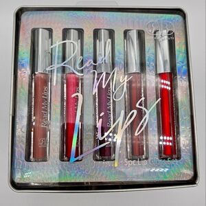 New Sealed Read My Lips Target Beauty 5 Piece Lip Gloss Tin Set